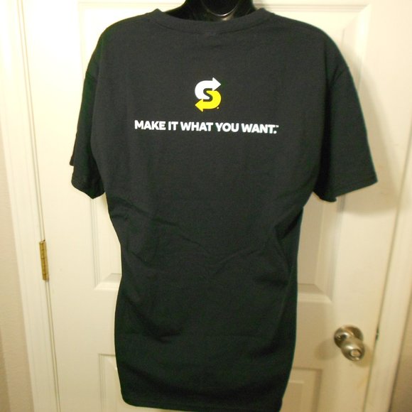 1 BOLD Make It What You Want Black t-shirts Med Subway NEW - Picture 2 of 2